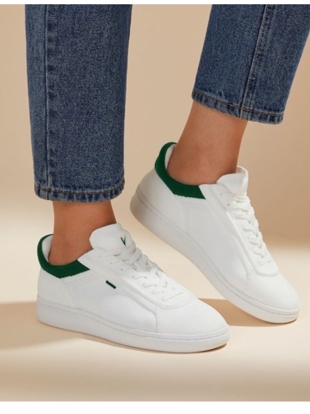 Vivaia V Prime Shoes Womens US 10.5 42 White Knit Breathable Casual Sneakers New